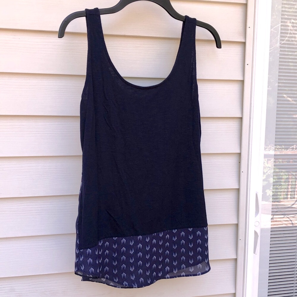 Chic Navy Sleeveless Tank Top